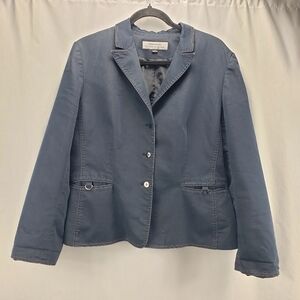 Tahari Arthur S. Levine Blazer Jean Jacket Size 14
